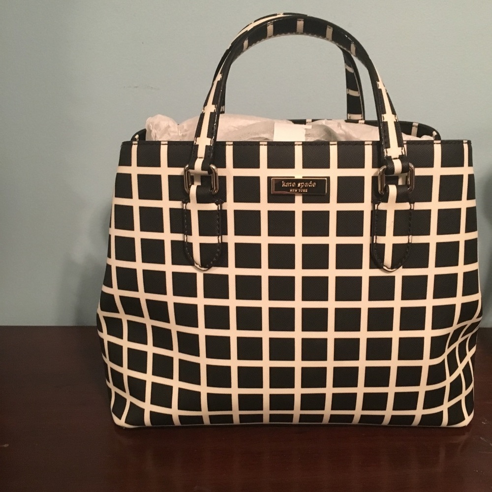 Kate spade checkered purse NWT